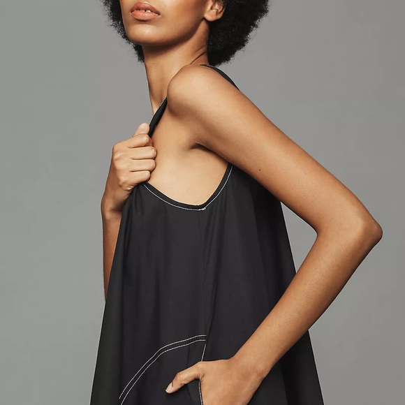 Anthropologie A Line Mini Dress 100% Cotton Bohemian Festival Fall Plus 2X - Picture 6 of 15